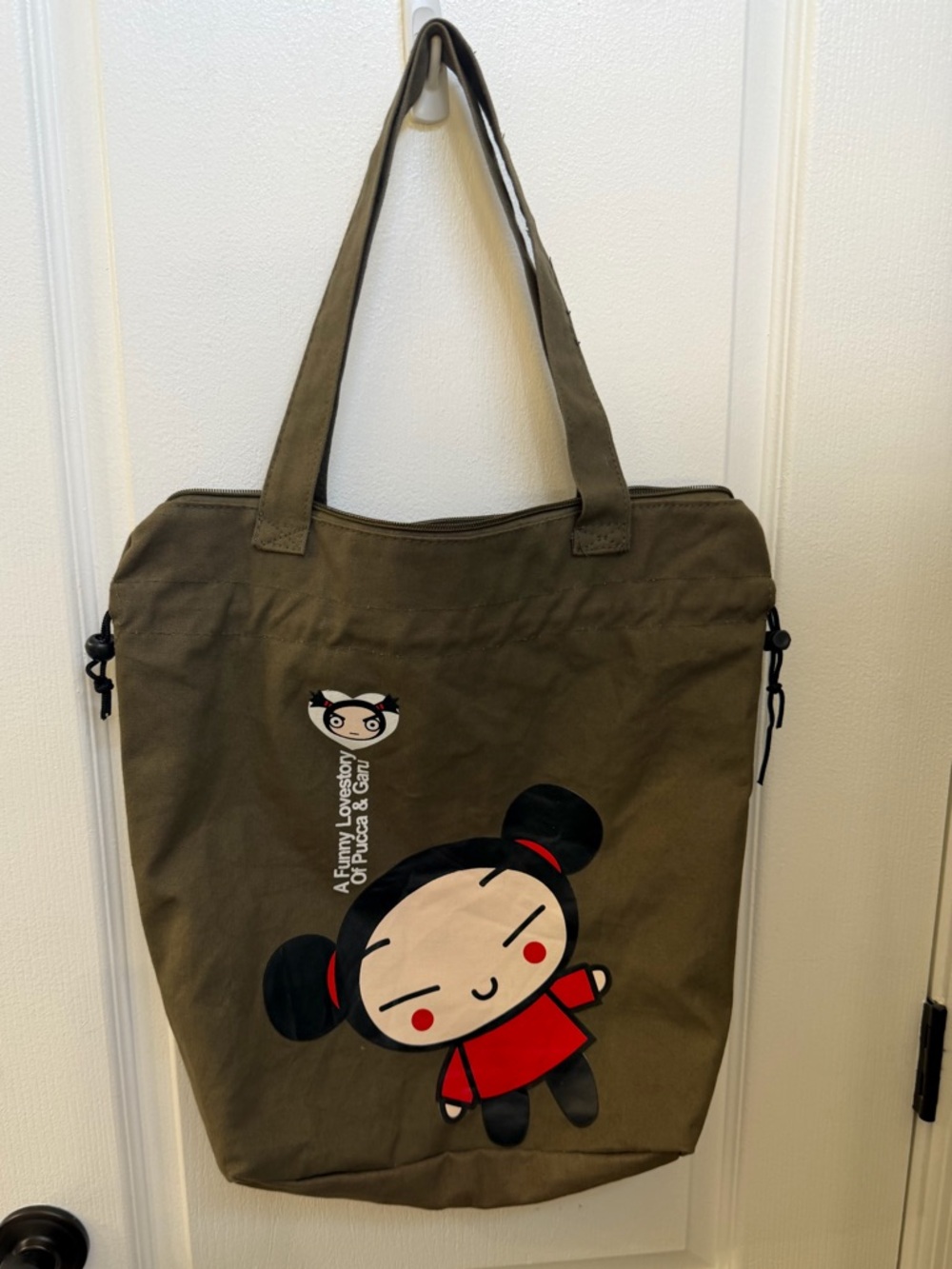 Vintage Y2K Pucca & Garu "A Funny Love Story" tote bag Limited Edition